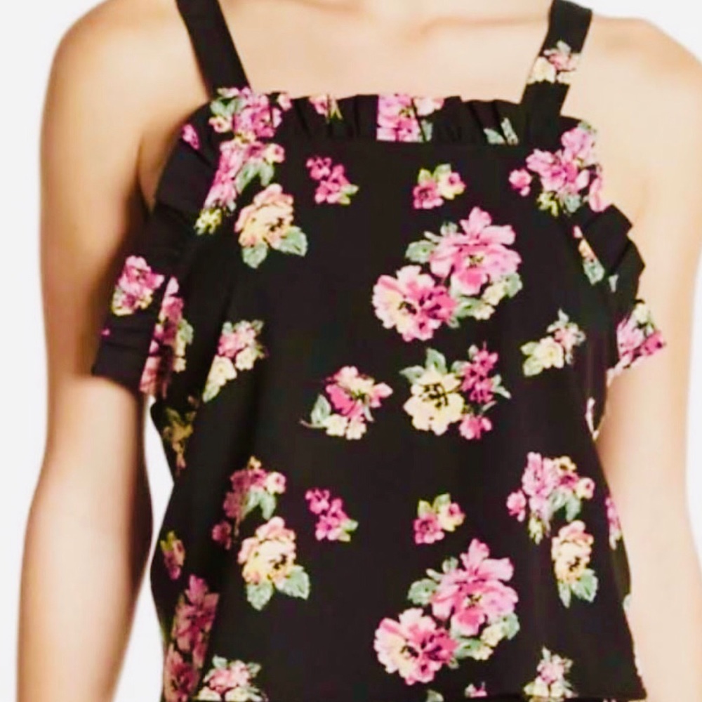 Abound Floral Crop Top